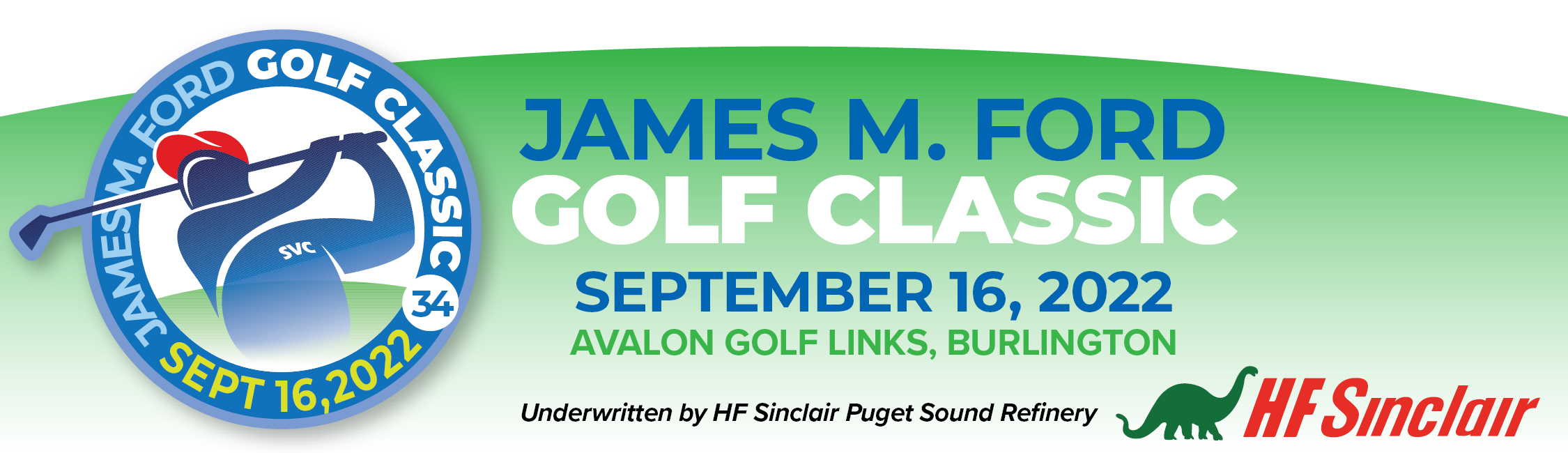 James M Ford Golf Classic graphic and sponsor logo